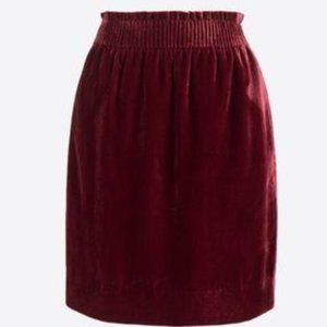 J Crew Velvet Sidewalk Skirt